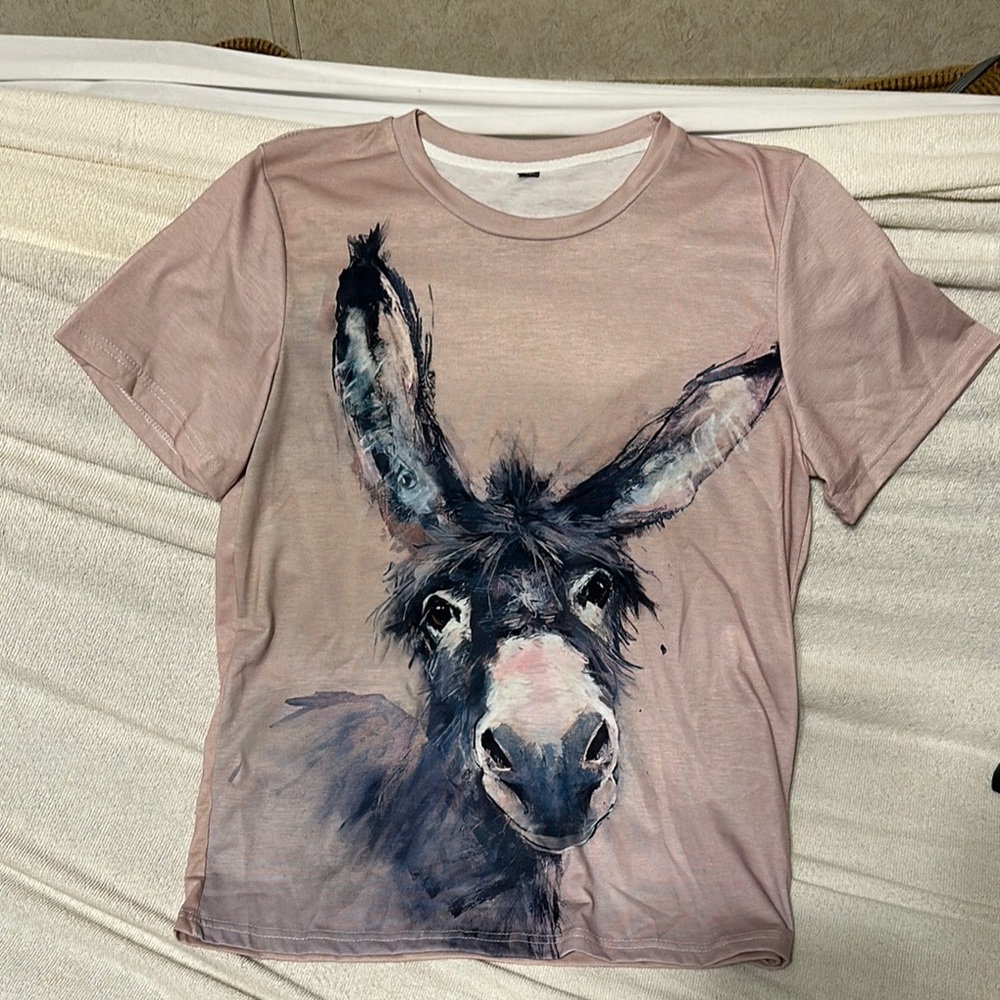 Donkey Print Blouse - Pink